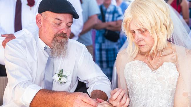 Tracy Tozer on her wedding day with her husband Daniel O’Halloran. Picture: Kirsty McVey Photography