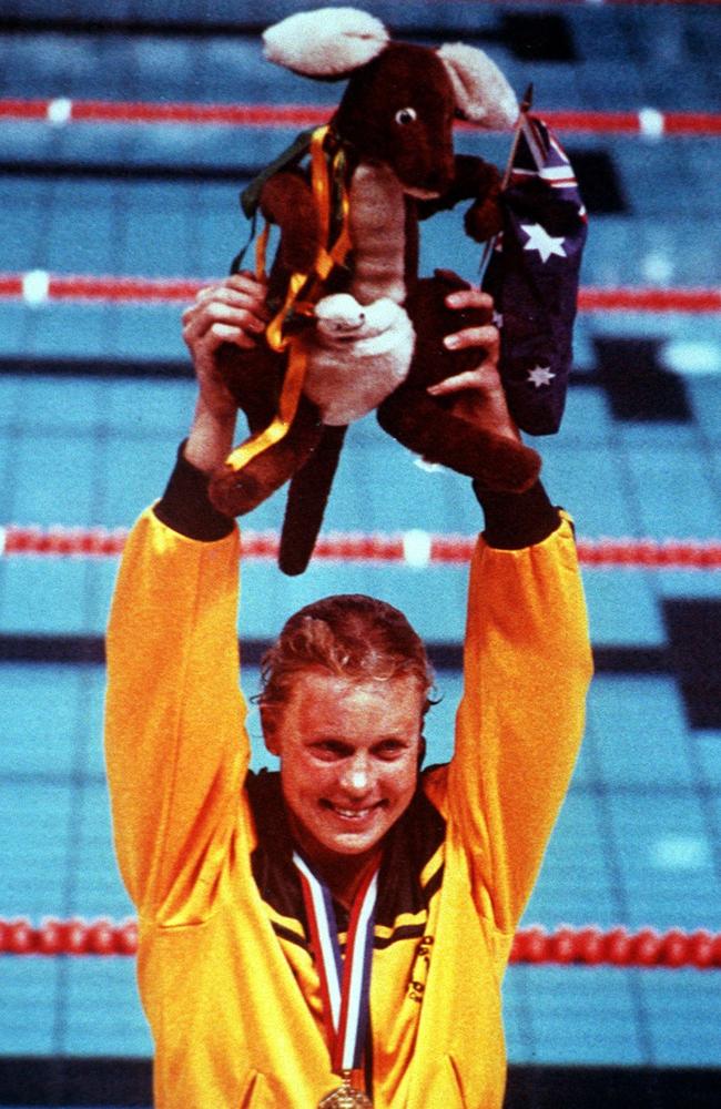 As a swimmer Lisa Curry won 15 gold medals for Australia. Picture: Supplied.