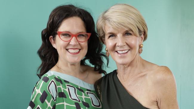 ABC host Annabel Crabb and former Liberal deputy leader Julie Bishop.