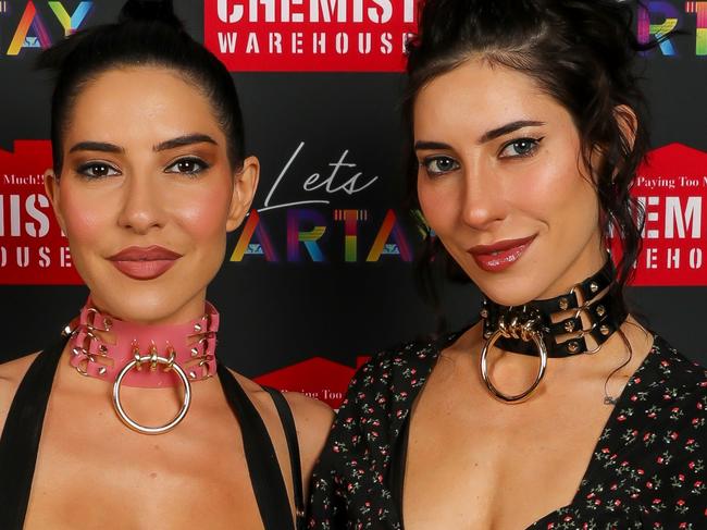 The Veronica's  Lisa and Jessica Origliasso at the Chemist Warehouse Victoria Christmas Party at Margaret Court Arena on Saturday,  November 30, 2019.PICTURE: Tim Carrafa/SUPPLIED