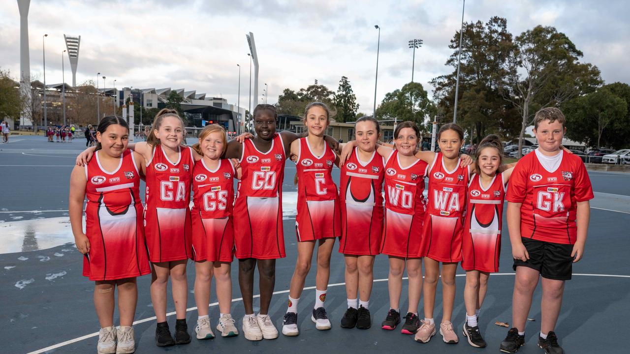 Corio under-11 netball team.