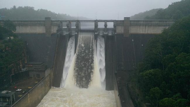 The Warragamba Dam in Sydney’s west in July. Picture: WaterNSW