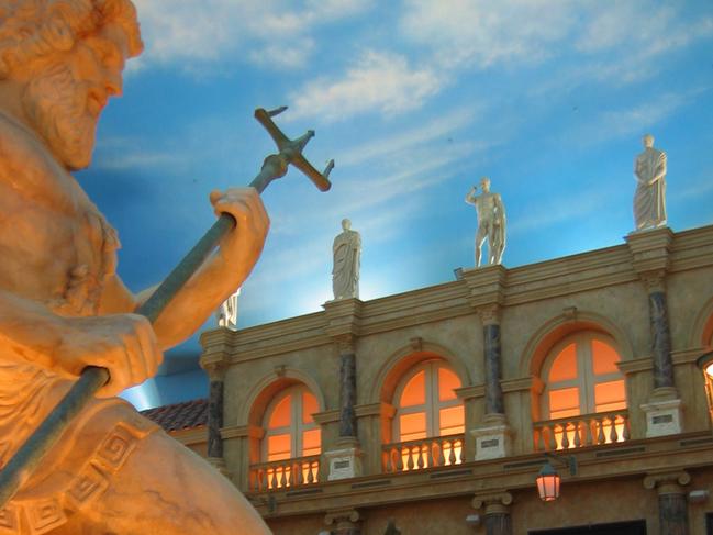 Poseidon statue at Caesar's Palace casino complex in Las Vegas, Nevada, USA. (Pic: Anthony Keane)