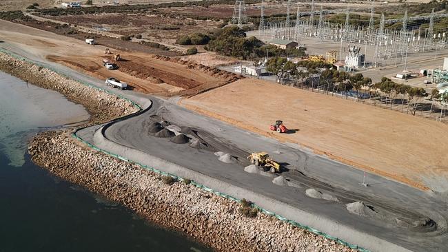 The Nexif Energy power plant at Snapper Point, Outer Harbor. Picture supplied by Nexif