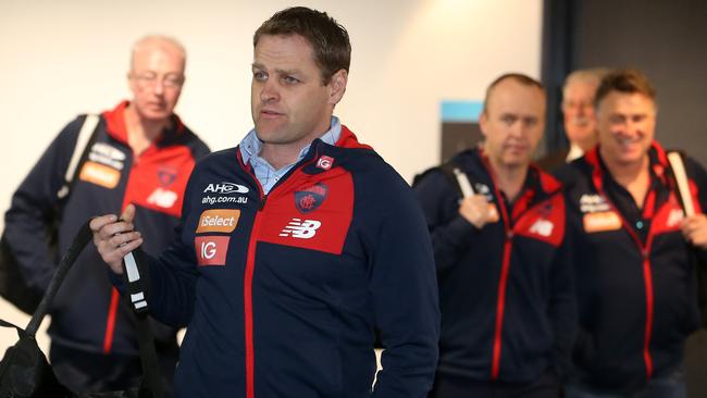 Josh Mahoney leads the Melbourne contingent into trade talks. Picture: Yuri Kouzmin