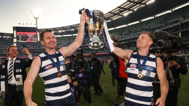 Dangerfield takes over from long-serving captain Joel Selwood. Picture: David Caird