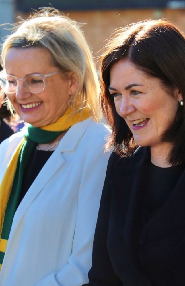 Sarah Henderson posted this photo to social media after Sussan Ley was elected Liberal leader. Picture: Supplied.