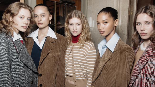 Backstage at Tommy Hilfiger RTW Fall 2024. Picture: Weston Wells/WWD via Getty Images