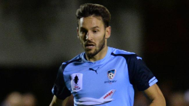 Milos Ninkovic in FFA Cup action for Sydney FC against Perth Glory on Tuesday night.