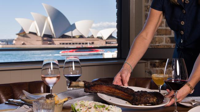 The Tomahawk Steak at 6HEAD. Apparently, it’s great. Picture: James Gourley/The Sunday Telegraph)