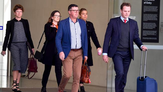 Former Ipswich mayor Andrew Antoniolli leaving Brisbane Supreme Court on Thursday.Picture: John Gass