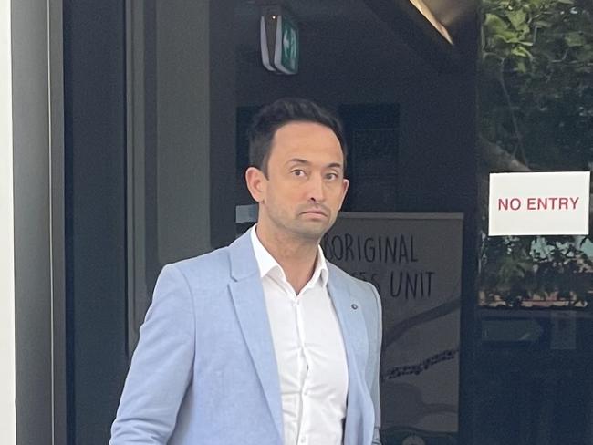 Dr Steven Morgan Lin, of Helix Dental at Long Jetty, leaving Wyong Local Court after a previous appearance. Picture: NewsLocal