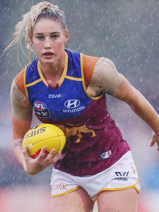 Tayla Harris in action for Brisbane.