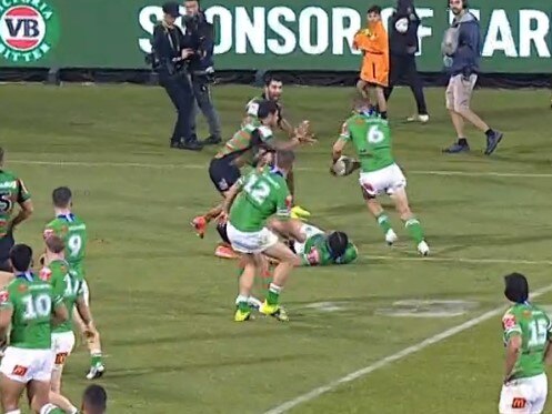 Corey Harawira-Naera slipped over in the line.