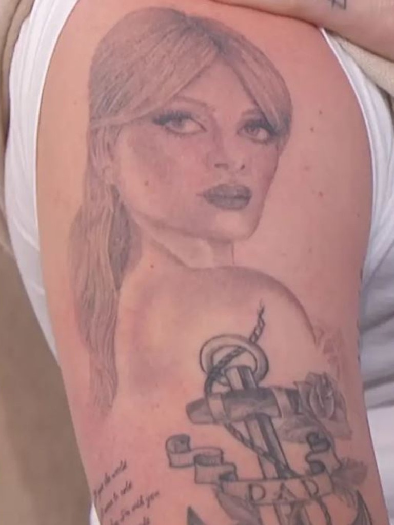 This tattoo is meant to be of Nicola. Picture: X