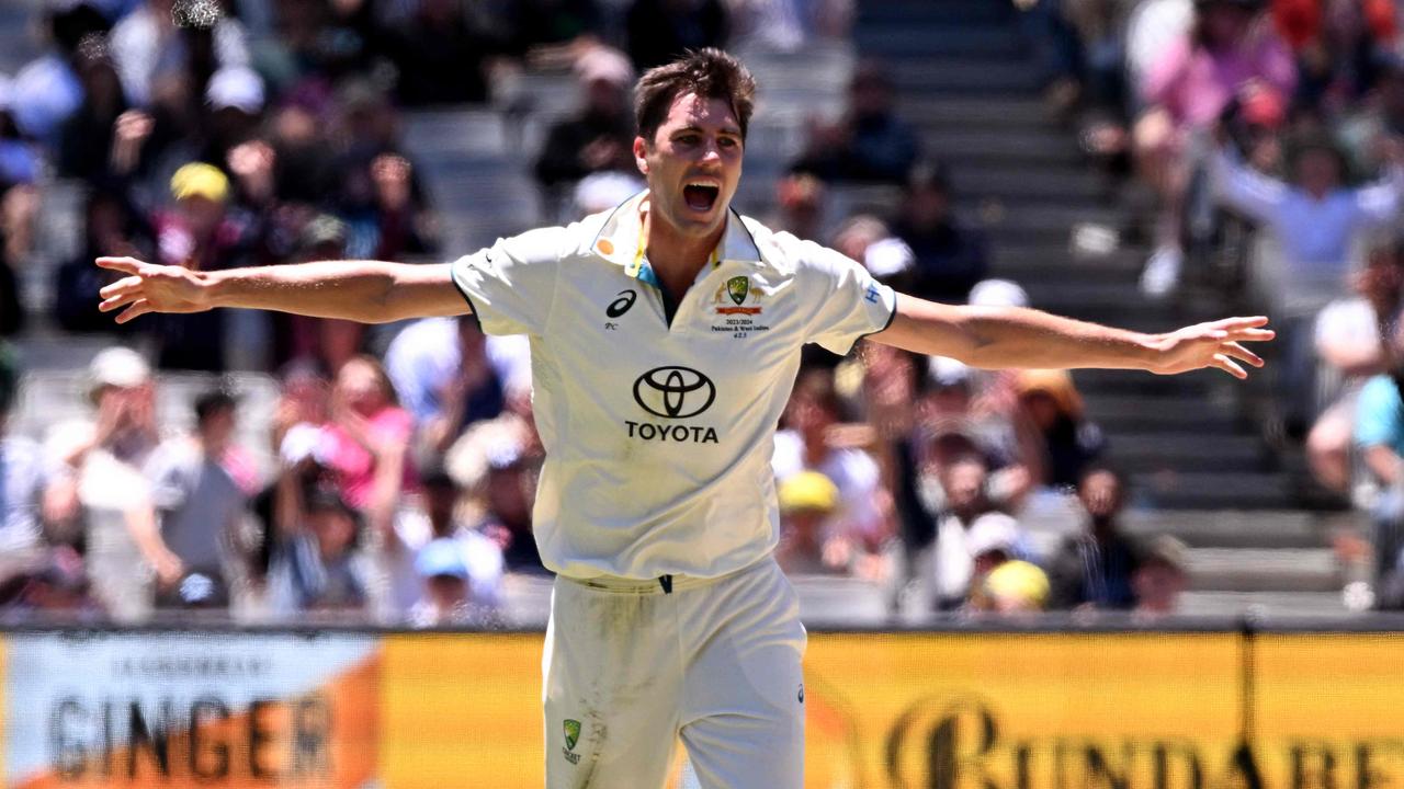 Pat Cummins was on fire. (Photo by William WEST / AFP)