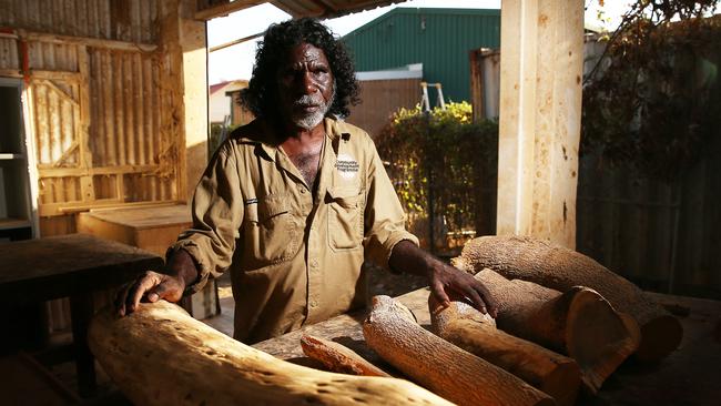 Aurukun artist Garry Namponan. Picture: Brendan Radke