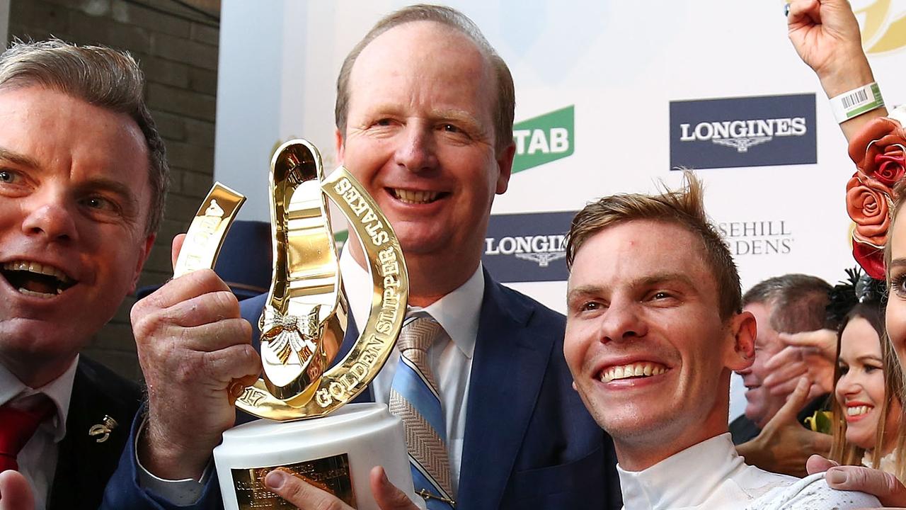 If not for a decision when re-educating a riding horse, Gary Portelli may never have experienced the thrill of training a Golden Slipper winner. Picture: Getty Images