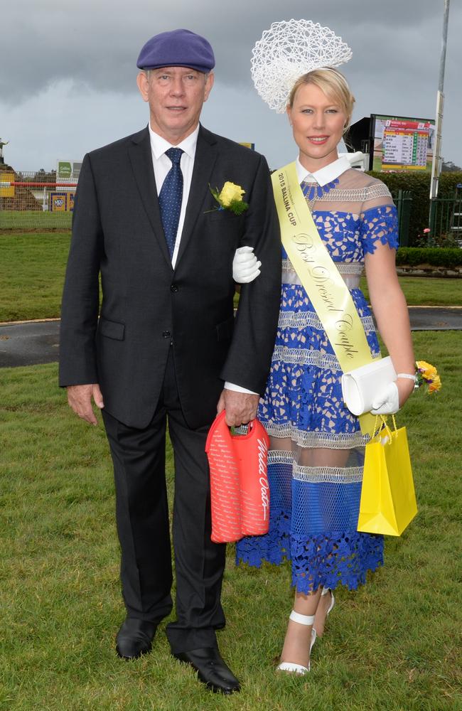 Greg Roberton and Olivia Pennisi at the 2015 Ballina Cup. Picture: Mireille Merlet-Shaw