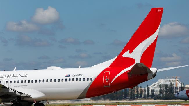 The flight was forced to return to Brisbane. Picture: NCA NewsWire / David Swift