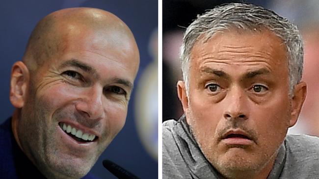 Zinedine Zidane and Jose Mourinho.