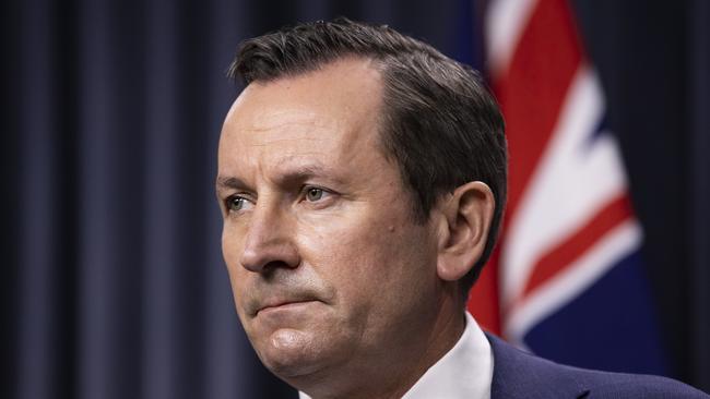 Premier Mark McGowan delivered the news on Sunday. Picture: Matt Jelonek/Getty Images