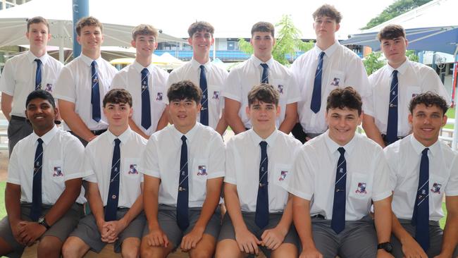 Ignatius Park College 2025 House Captains and Vice-Captains. First Row: David Shilu, Blake Pearce, Oliver Nguyen, Brooklin Robinson, Harry Ballinger, Daniel Spicer. Back Row: Harrison Biggin, Mitchell Hardy, Tyson Downey, Elliot Gilmore, Isaac Whelan, Owen Myers, Robbie Girvan. Absent: Cruz McGhie. Picture: Ignatius Park College.