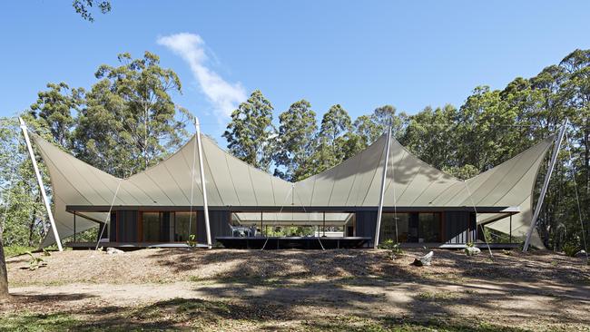 Verrierdale tent house is Peter Maddison’s favourite design from Grand Designs Australia. Picture: Foxtel/GDA