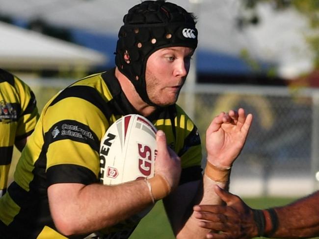 Tigers forward Clancy Kersh during the 2021 Townsville District Rugby League clash between Western Lions and Centrals Tigers. Picture: Matthew Elkerton