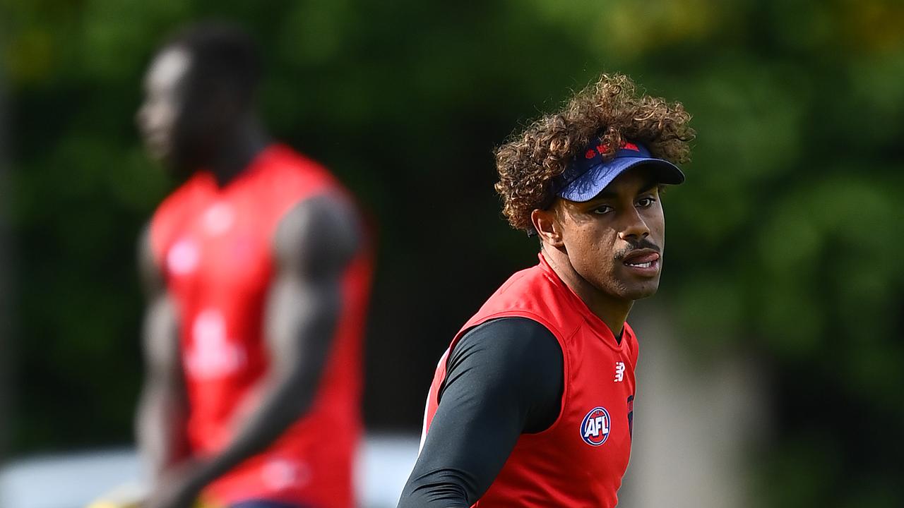 Kysaiah Pickett and his teammates are restricted on the tiny surface at Gosch's Paddock. Picture: Getty Images