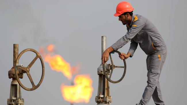 At its peak, the price of oil had doubled in the past three months, fuelling fear of 1970s-style stagflation. Picture: AFP