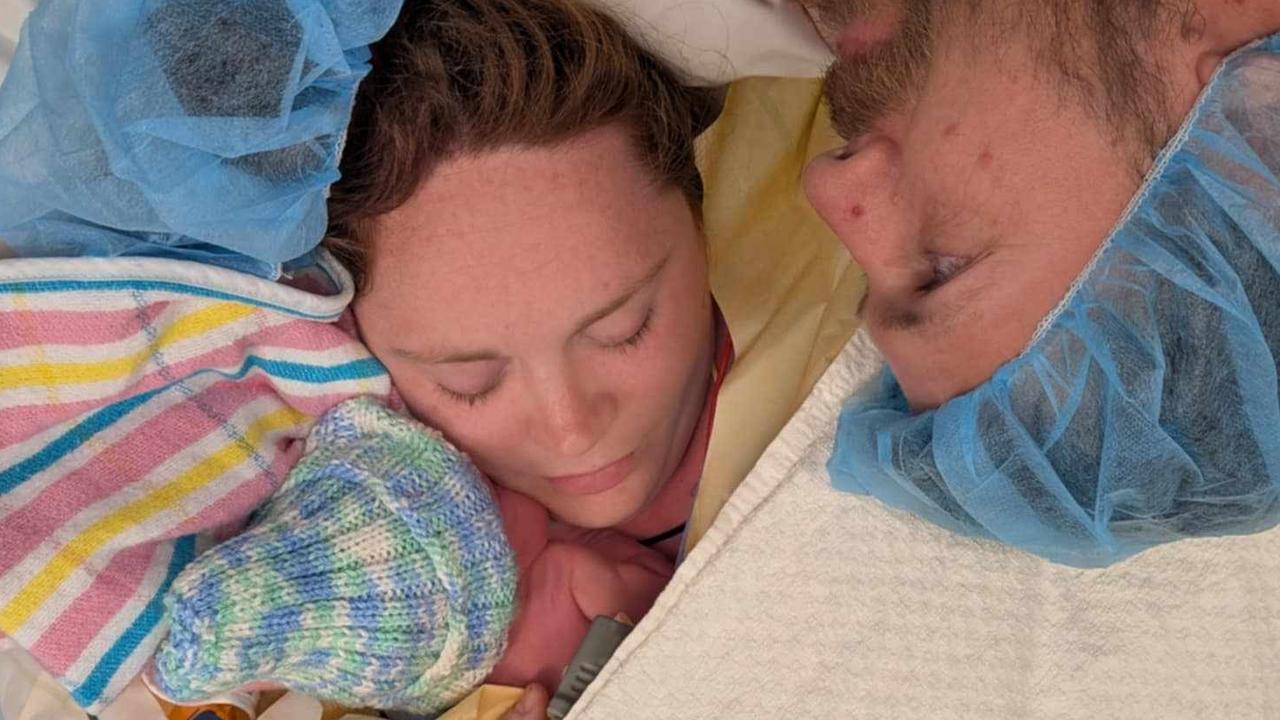 Rachael Bartholomew Giles, with her partner and their son, Tyler David Rogers, Picture: Supplied