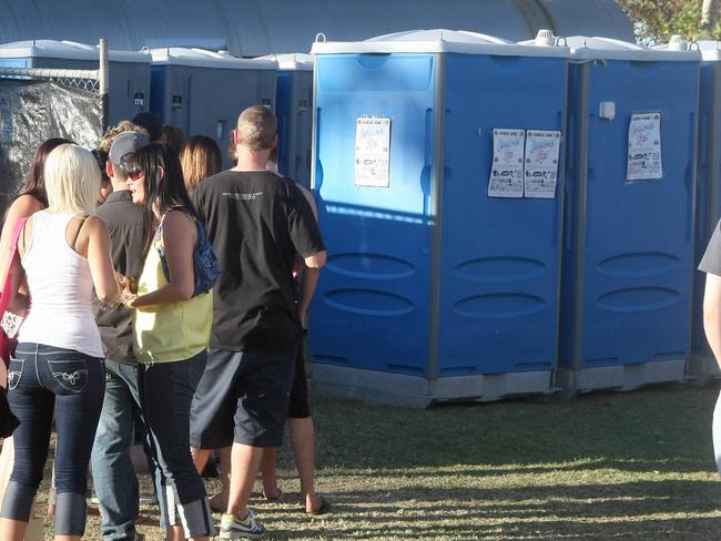 Dr Brett is testing the wastewater collected from portaloos at festivals.