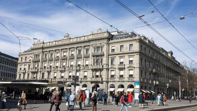 Struggling bank Credit Suisse has been bought by fellow Swiss giant UBS. Picture: Arnd Wiegmann/Getty Images)