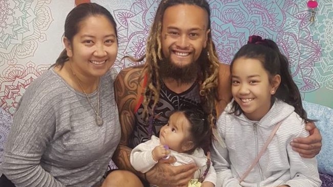 April, Raniera (Rah) Tamati, and their two daughters.