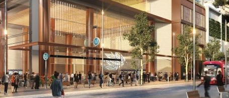 Artist impressions of the Sydney Metro west project - Hunter St.