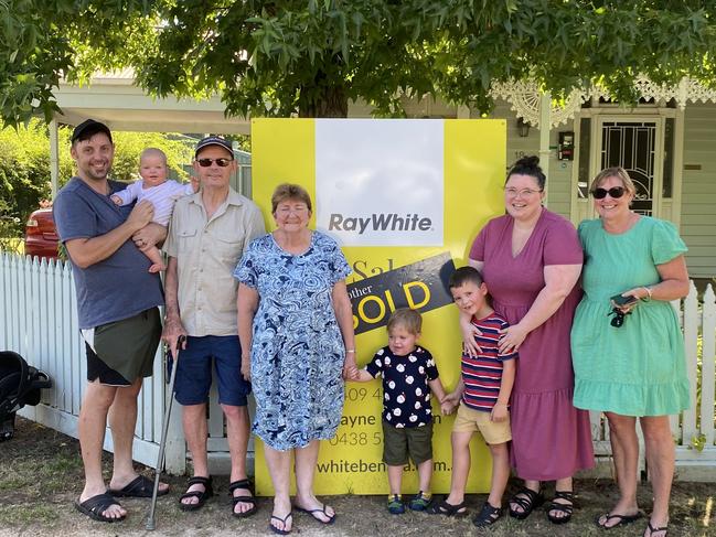 Catherine and Justin James needed financial help to put down a deposit fortheir first home in rural Victoria. Picture: Supplied by family