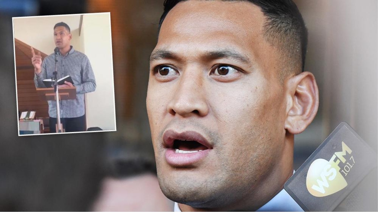 Israel Folau has sparked controversy once again with his latest sermon.