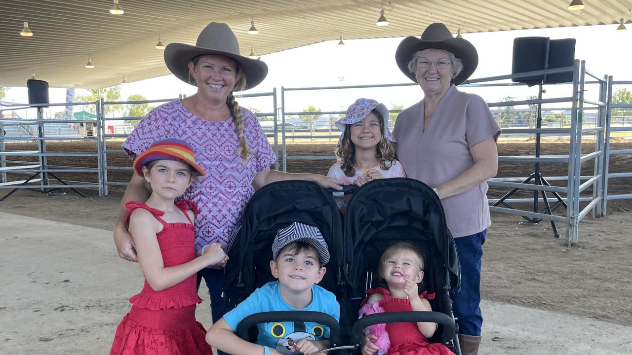 Renay, Trish, Elsie, Grace, Darcy and Gabby at the Dalby Show 2022 Picture: Emily Devon