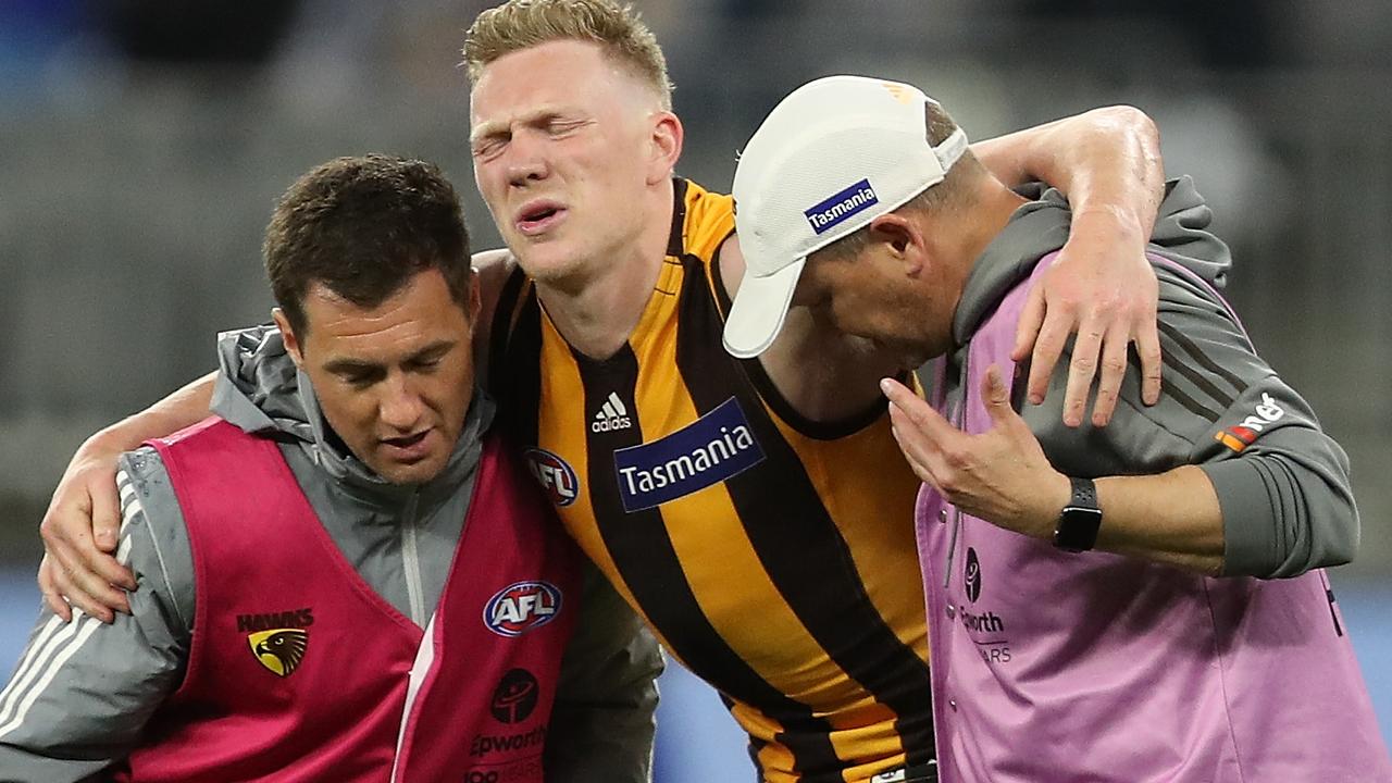 Losing James Sicily was a big setback for the Hawks. Picture: Getty Images