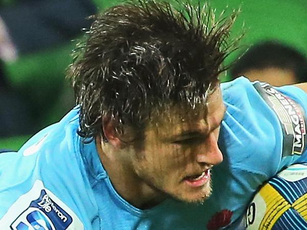 MELBOURNE, AUSTRALIA - MAY 23: Rob Horne of the Waratahs scores a try in the corner during the round 15 Super Rugby match between the Rebels and the Waratahs at AAMI Park on May 23, 2014 in Melbourne, Australia. (Photo by Scott Barbour/Getty Images)