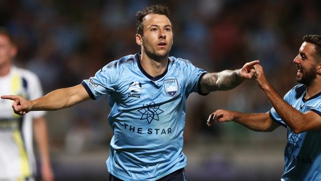 Adam Le Fondre has been in tremendous goalscoring form for Sydney FC. Picture: AAP