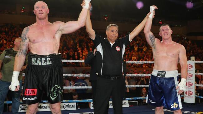 Hall and Gallen's six-round bout was ruled a majority draw. Picture: Michael Klein