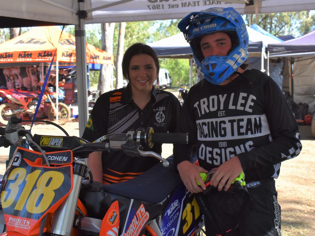 Melbourne's Isabella Prout and Cohen Prout at the KTM Australian Junior Motocross Championships at Rockhamptonâ€™s Six Mile Raceway, September 28 to October 1, 2022.