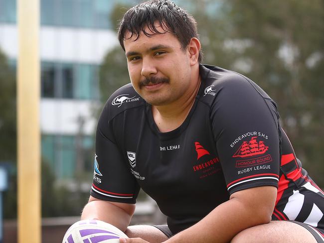 NRL Schoolboy Cup - Endeavour Sports v Matraville Sports at Mascot Oval with Endeavour running out 46-6 winners. Endeavour's Izayah Tuigamala after the game. Picture: Toby Zerna