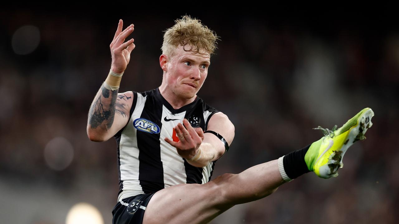 Collingwood defender John Noble has requested a trade to an interstate club. Picture: Michael Willson / Getty Images