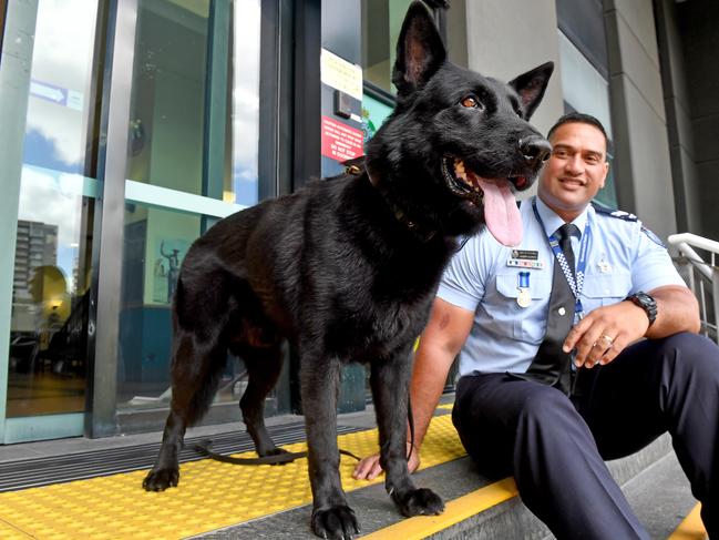 Senior Constable Joe Alofipo with Pd Bravo at Roma st Police headquarters who went missing in Logan over the weekend but is home now.Monday November 9, 2020. (Picture, John Gass