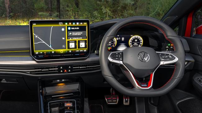 The new steering wheel has traditional buttons. Picture: Supplied