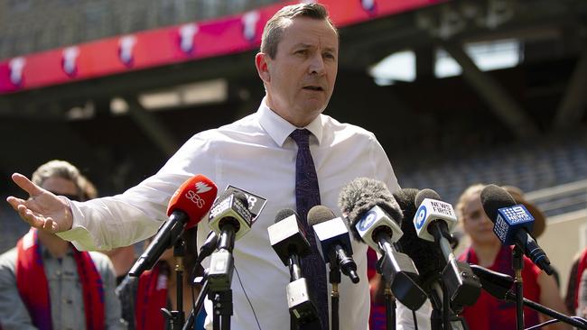 WA Premier Mark McGowan has vowed a “fight to the death”. (Photo by Will Russell/Getty Images)