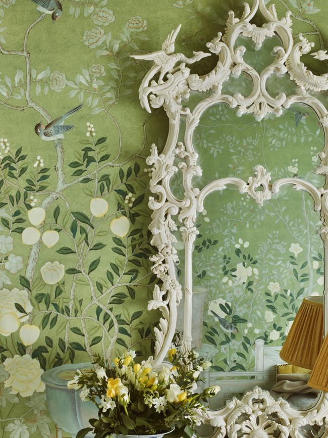 Temple Newsam hand-painted wallpaper